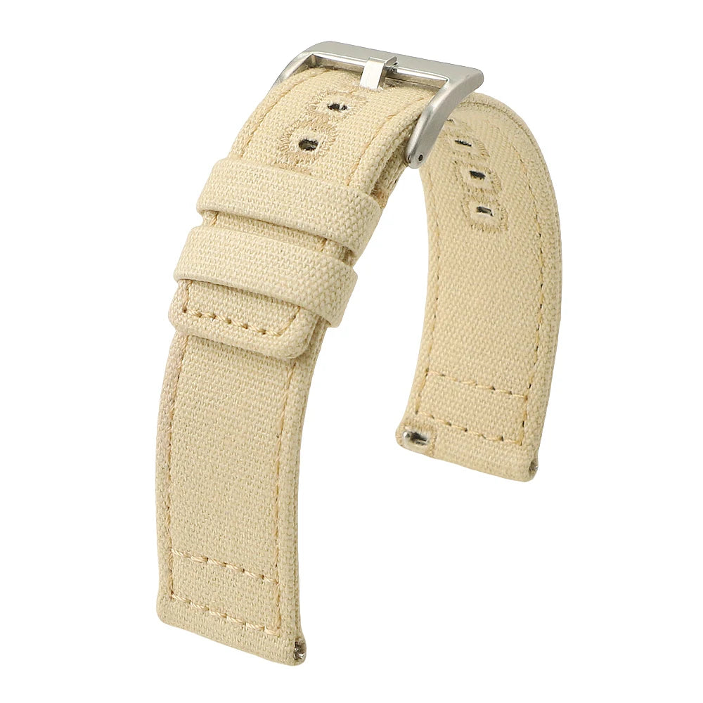 Schnellverschluss Uhrenarmband Nylon-Canvas 18-22 mm mit Pin Schnalle-Yabubest - Home & More