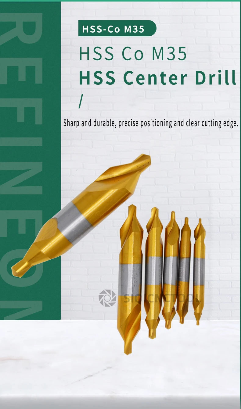 HSS Zentrierbohrer-Set 6-tlg. für präzise Metallbohrungen (1,0-5,0mm)