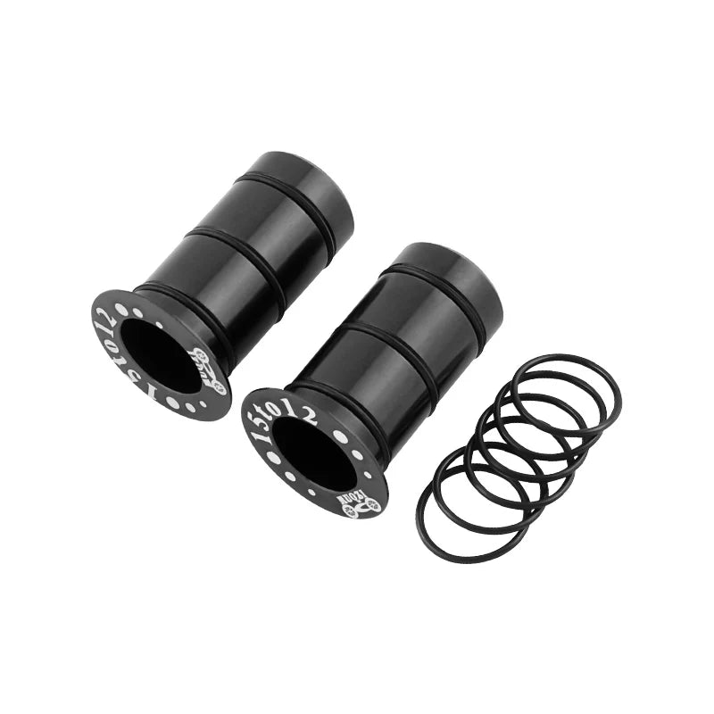 Fahrrad Nabenadapter 15mm auf 12mm für Vorderrad Steckachse Umbau