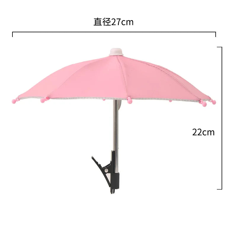 Handy Sonnenschutz Schirm Mini mit Clip Outdoor Strand Video Auto Halterung
