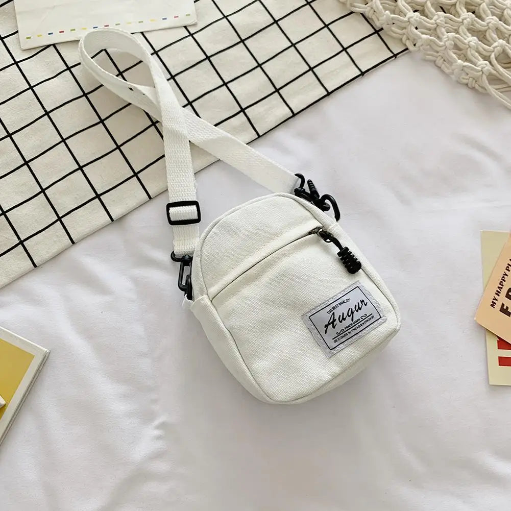 Unisex Leinwand Mini Umhängetasche Freizeit Schultertasche Harajuku Look