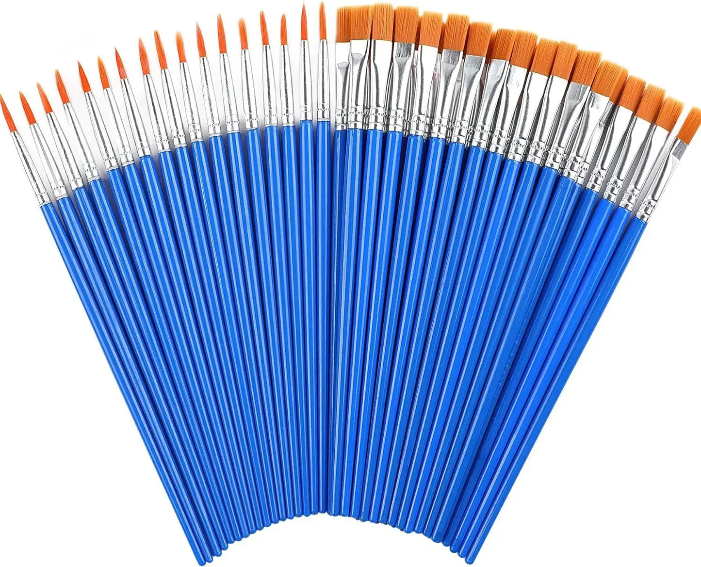 Vielseitiges Pinselset für Kinder 5–200-teilig mit Nylonborsten - Acrylgriff