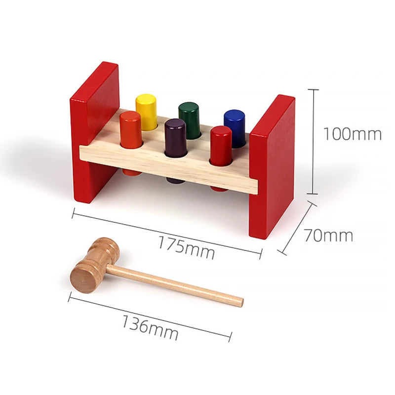 Farbenfrohes 8-Töne Holz-Xylophon mit 2 Schlägeln – spielerisch Musik lernen