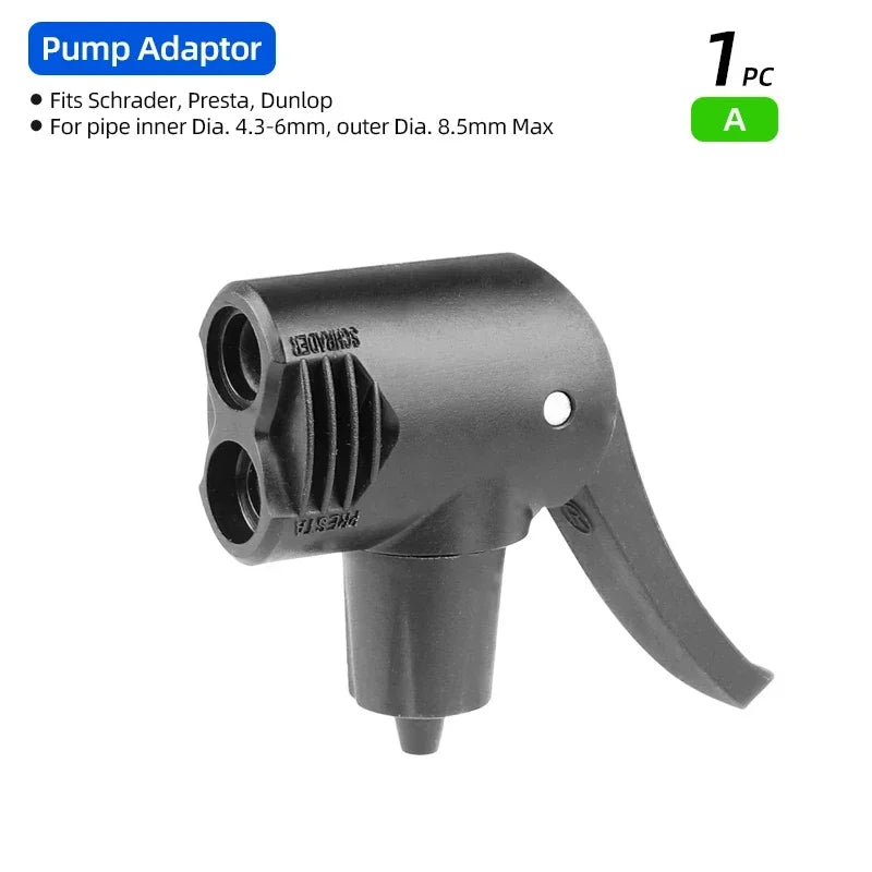 Vielseitiger Fahrradpumpe Adapter mit Dual Kopf für Schrader - Presta Ventile