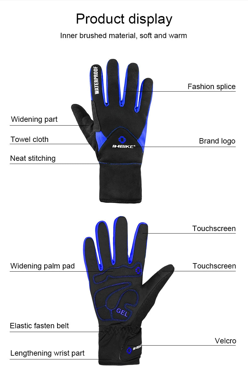 INBIKE Winter Fahrrad Handschuhe für Männer - Touchscreen-fähig-Yabubest - Home & More