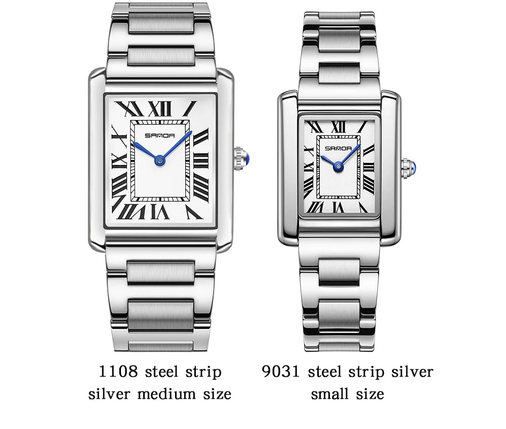 Elegante Herren Quarzuhr mit Lederband und römischem Zifferblatt