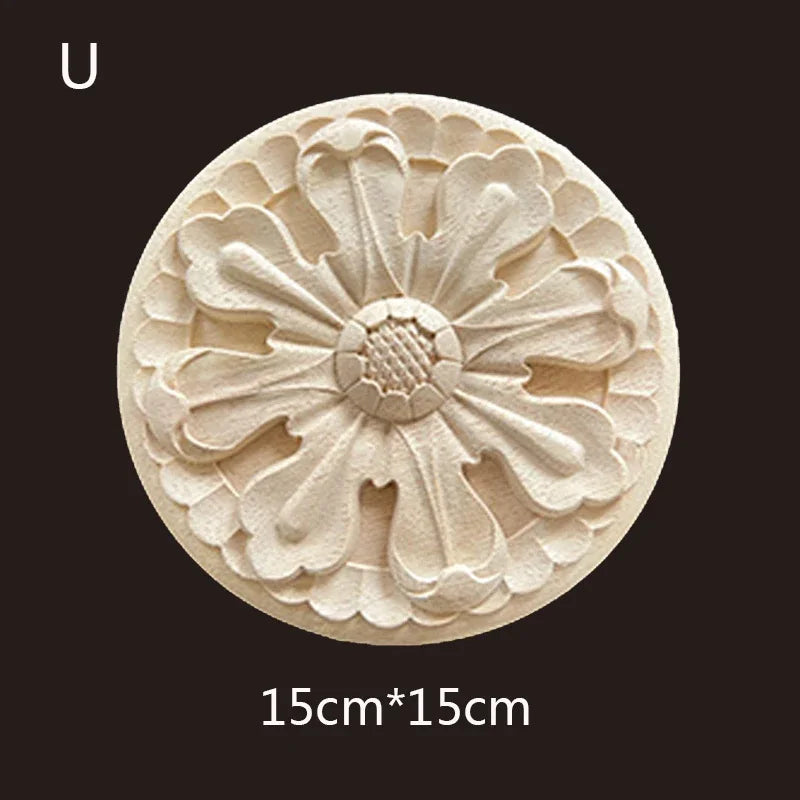 Geschnitzte Holzapplikationen für Möbel und Heimdekoration Basteln