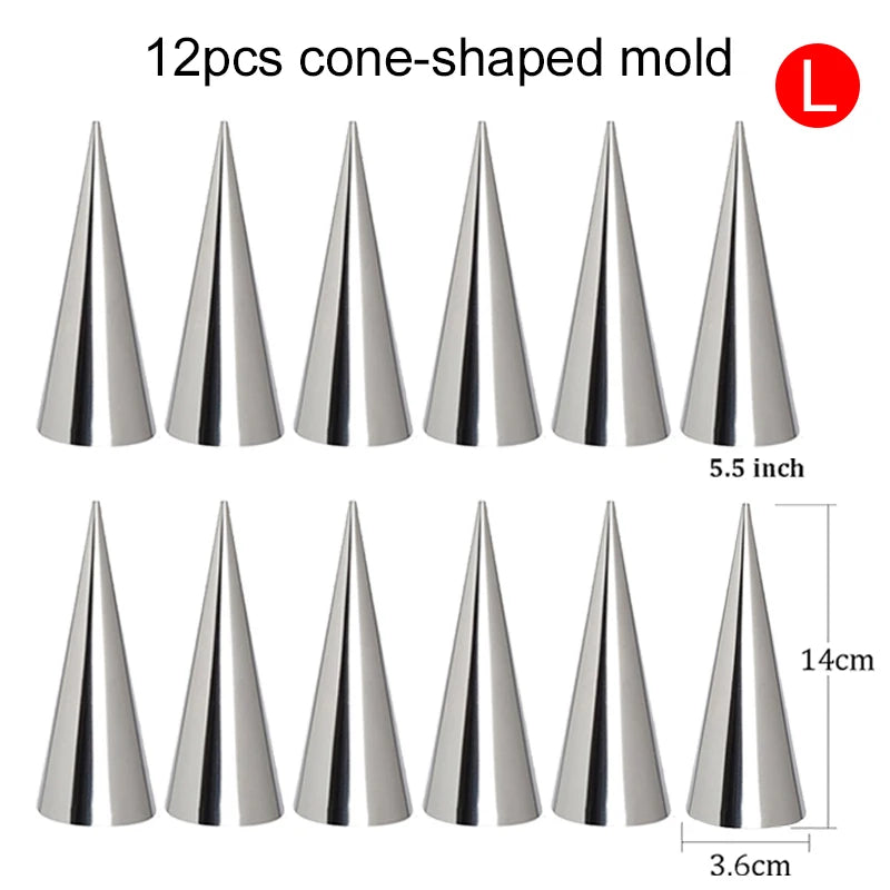 Edelstahl Backformen für knusprige Croissants und Desserts