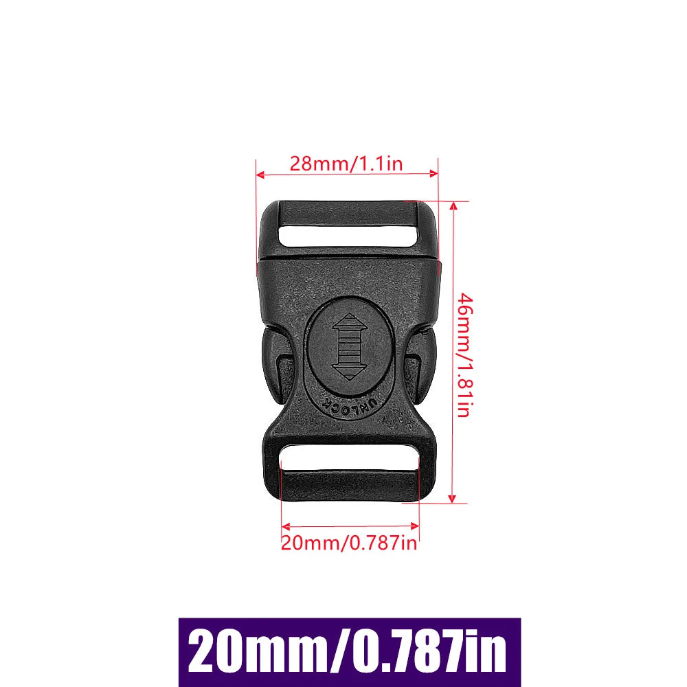 Vielseitiger Verschluss aus Kunststoff mit Schloss für Rucksäcke Gepäck