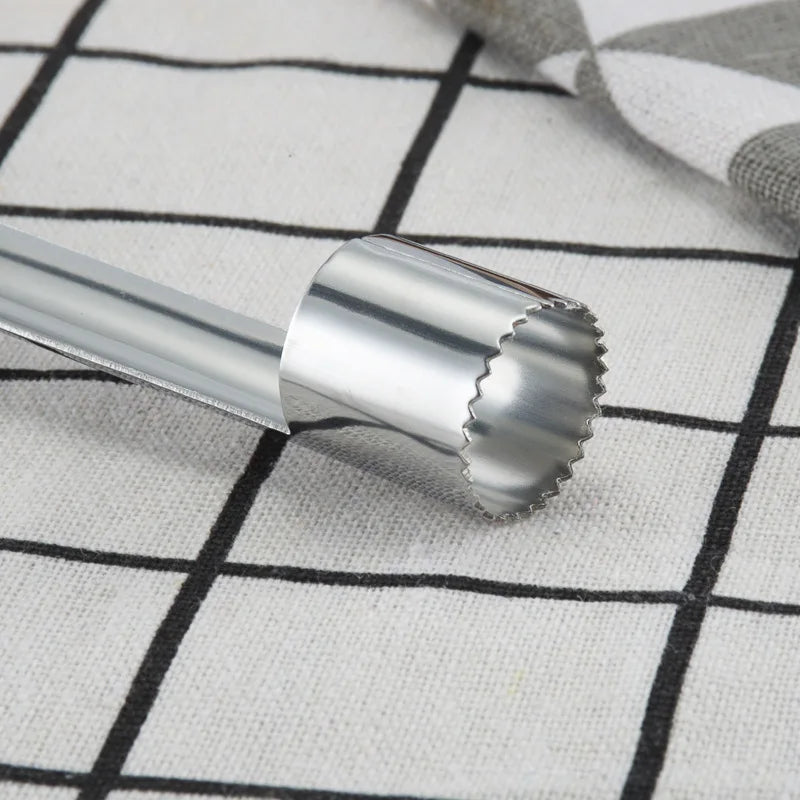 Edelstahl Obst Kernentferner Küchenhelfer mit rutschfestem Griff