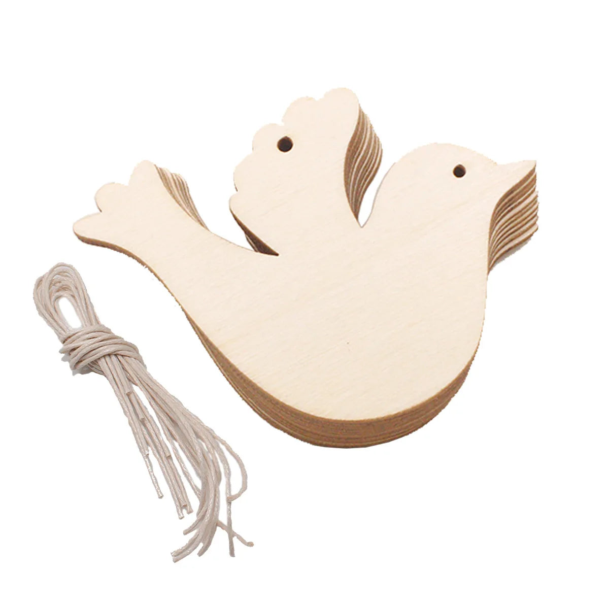 Natürliche Holzanhänger als Deko für Weihnachten und DIY