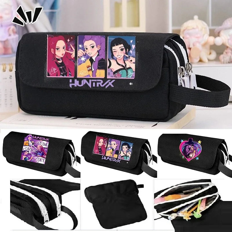 Großes mehrschichtiges Kpop Demon Hunt Federmäppchen für Schüler