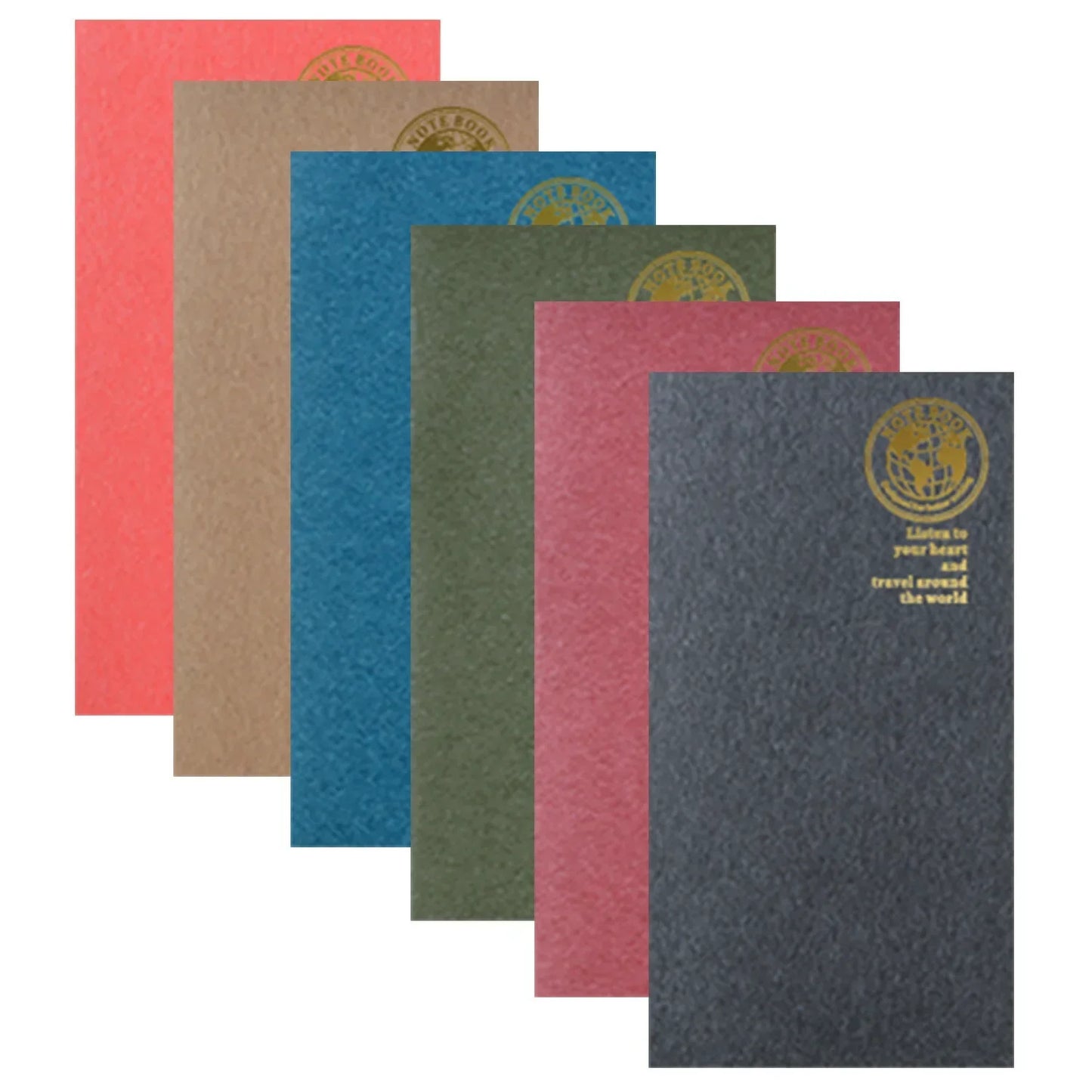 Retro Folien-Gold Nachfüllpapier Notizbuch – Verschiedene Varianten