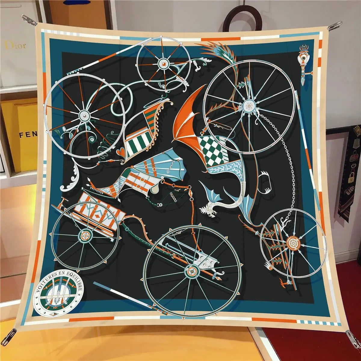 Stylisches bedrucktes Bandana Kopftuch Unisex vielseitig tragbar