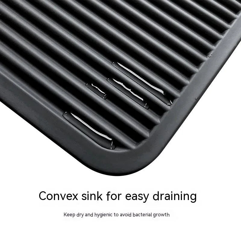 Kieselgel Ablaufpolster aus Bambus rutschfest Wärmeisolierung Küche