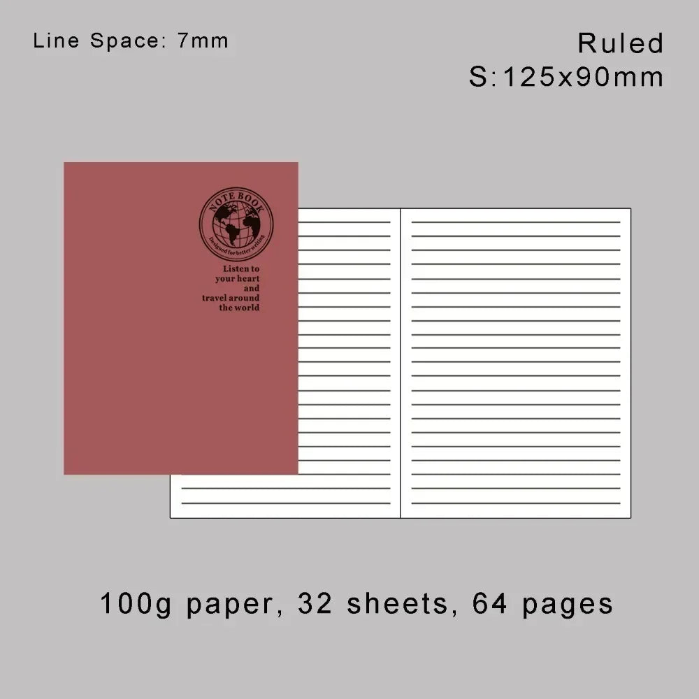 Retro Folien-Gold Nachfüllpapier Notizbuch – Verschiedene Varianten