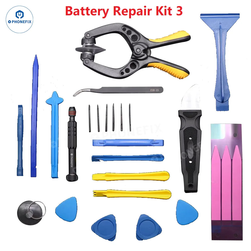 Professionelles Reparaturset mit Schraubendreher Hebel Saugnapf für iPhone