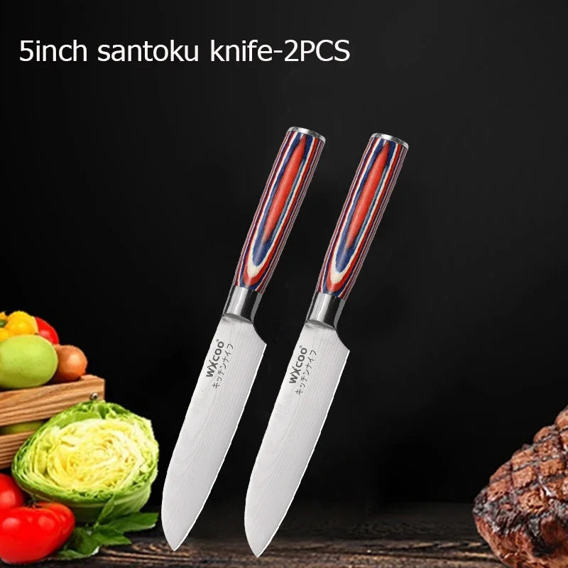 Santokumesser aus japanischem Edelstahl für präzises Schneiden in der Küche