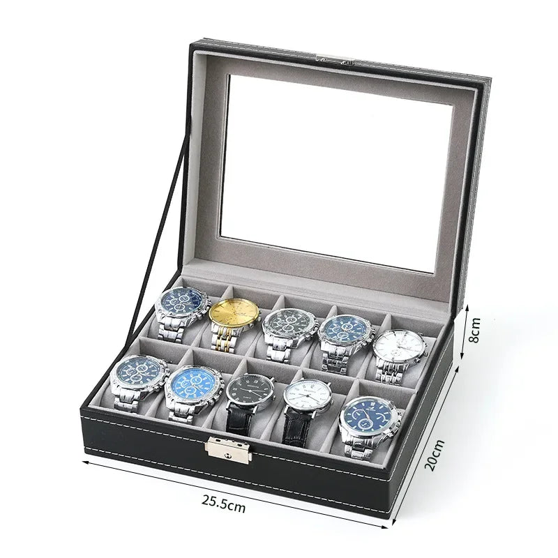 Uhrenbox Organizer Etui Aufbewahrungsbox passend für Uhren