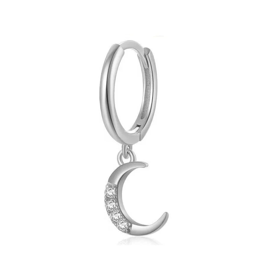 10er Set Edelstahl-Ohrringhaken mit Schlaufe für DIY-Schmuck