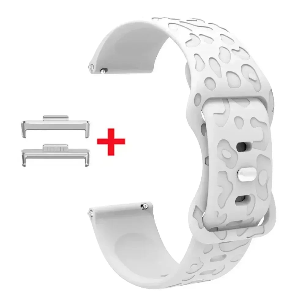 Leopard Print Silikonarmband – stylisch, flexibel - kompatibel mit Huawei Watch Fit 3/4