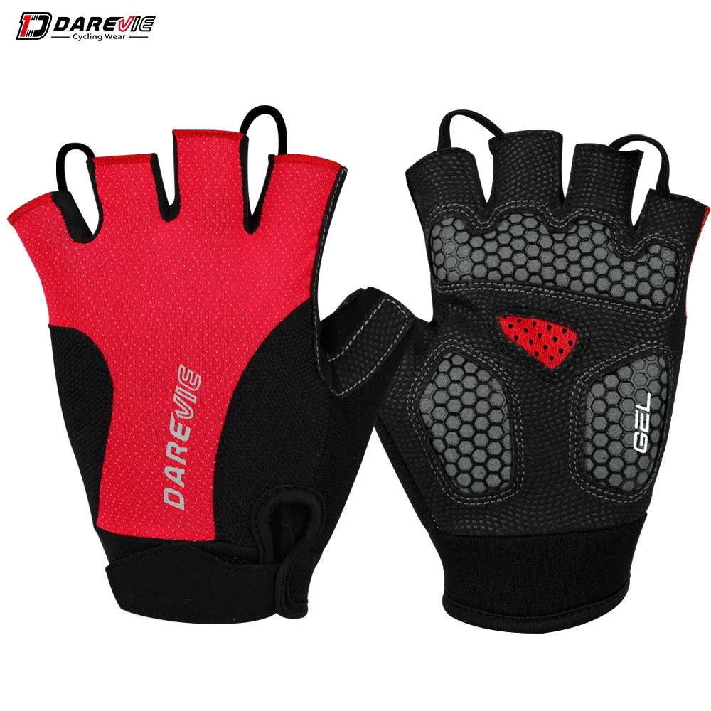 Halbfinger MTB Fahrradhandschuhe gelpolstert stoßfest atmungsaktiv