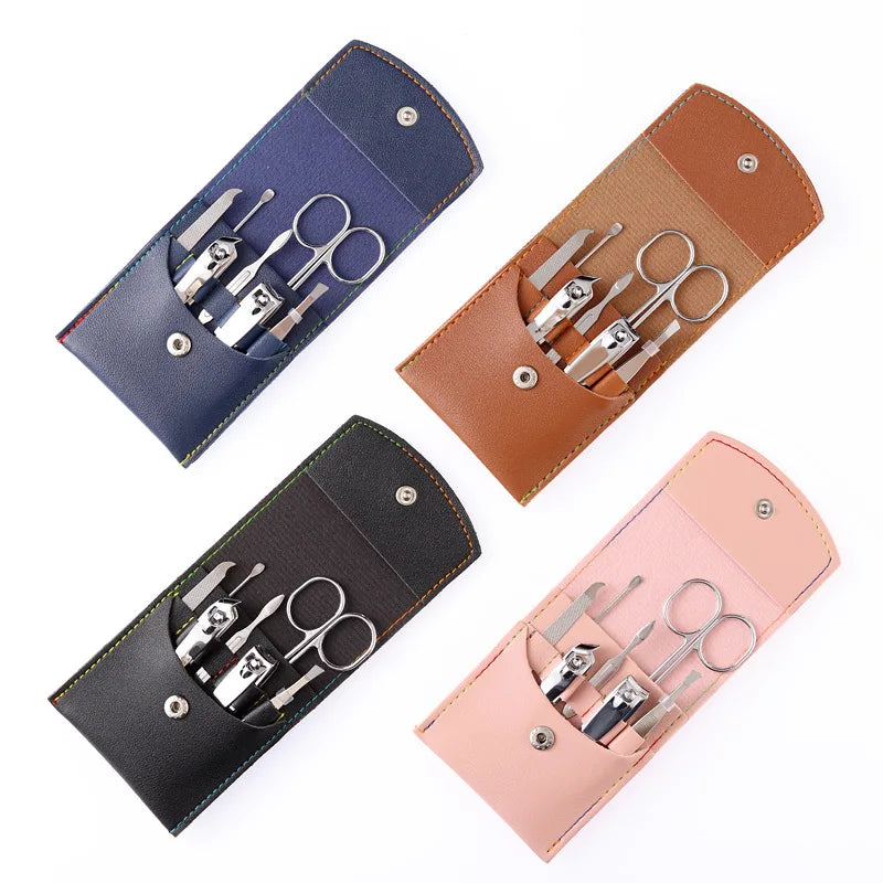 7-tlg. Nagelpflegeset aus Edelstahl für Finger Zehen tragbar Haushalt