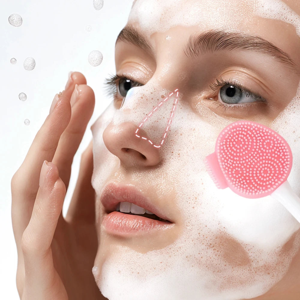 Silikonbürste für Gesichtsreinigung und Hautpflege 2in1 Spa Zubehör-Yabubest - Home & More