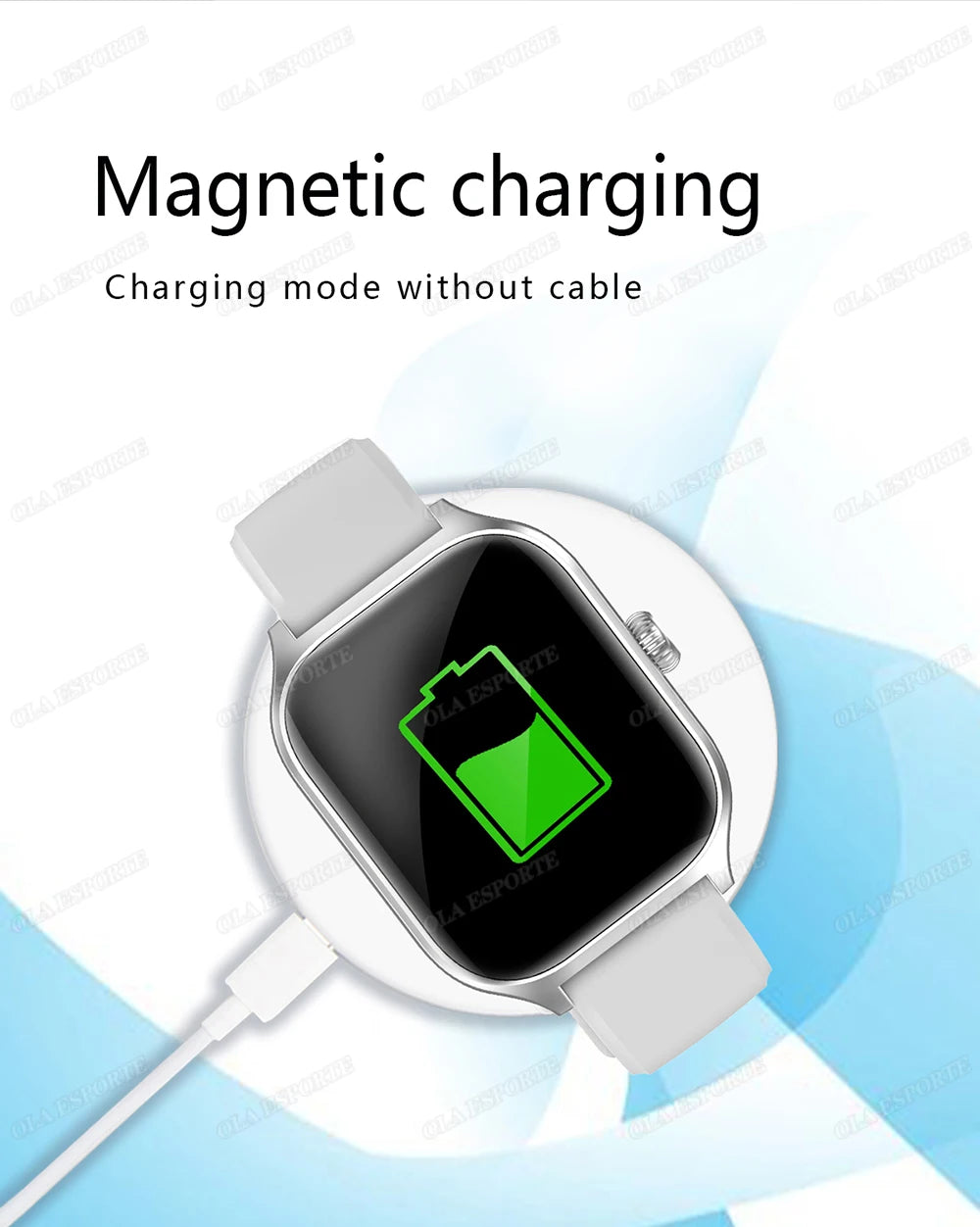 Multifunktionale Smartwatch mit Gesundheitsmonitor für Android und iOS