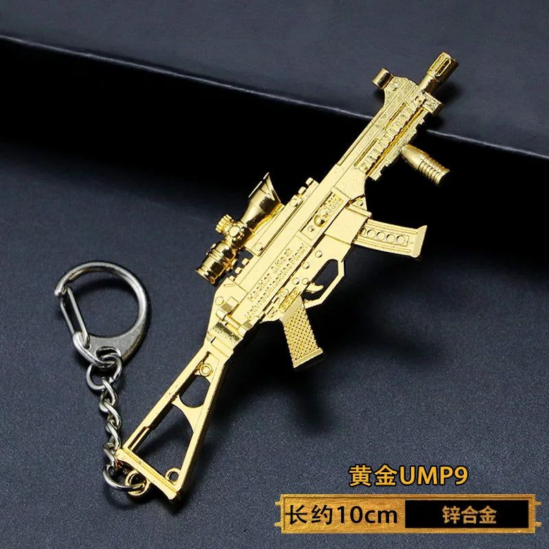 Spielzeugpistole Schlüsselanhänger aus Metall als Geschenk für Männer Jungen