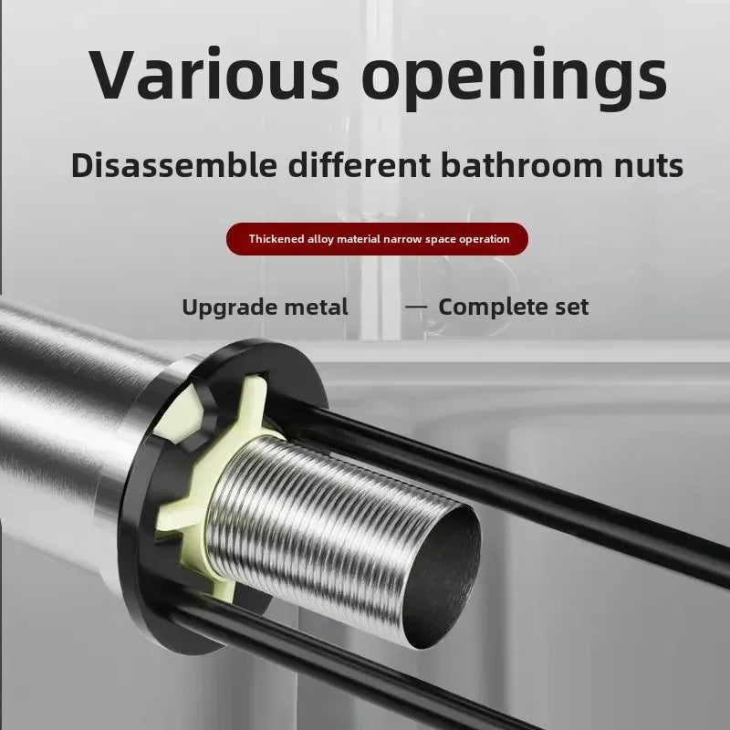 Multifunktionaler Vier-Backen-Schraubenschlüssel für Wasserhähne – robust - präzise