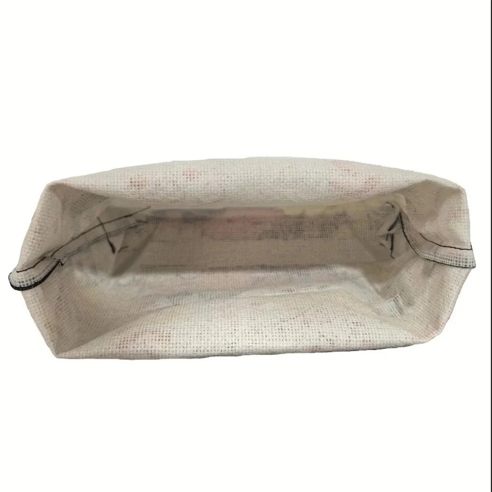 Tragbare Make up Tasche aus Leinen mit lebhaftem Cartoon Design