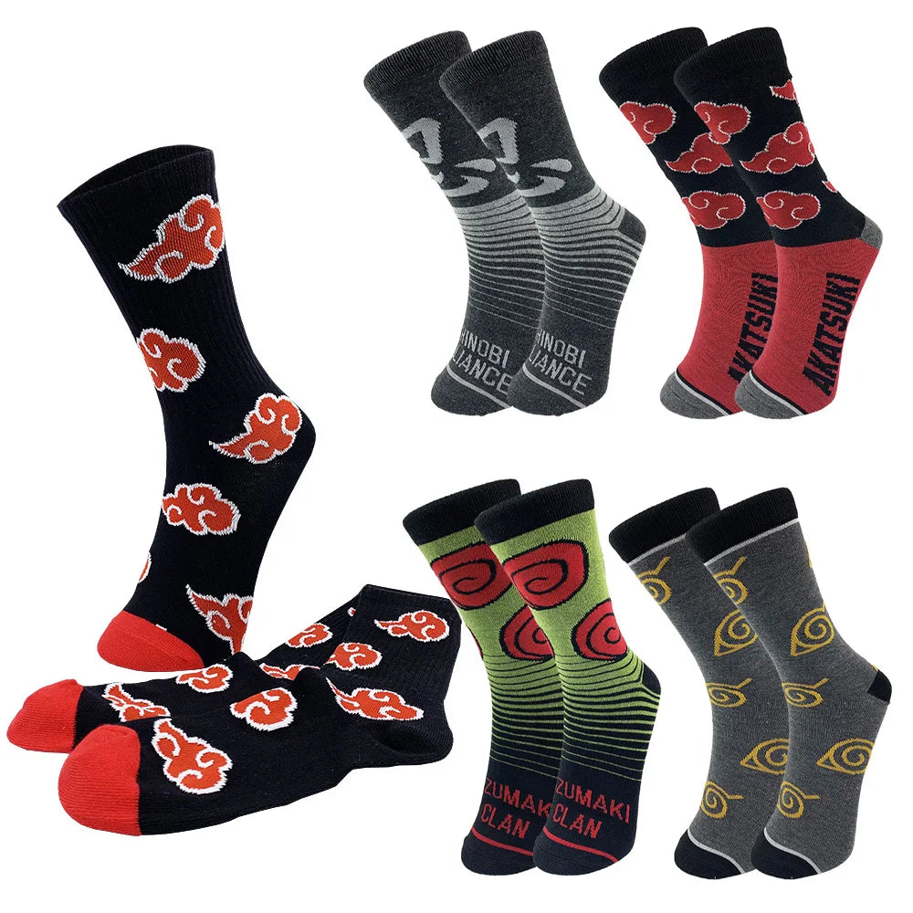 Elastische Anime Sport Socken Unisex Cartoon Motiv für Alltag und Freizeit