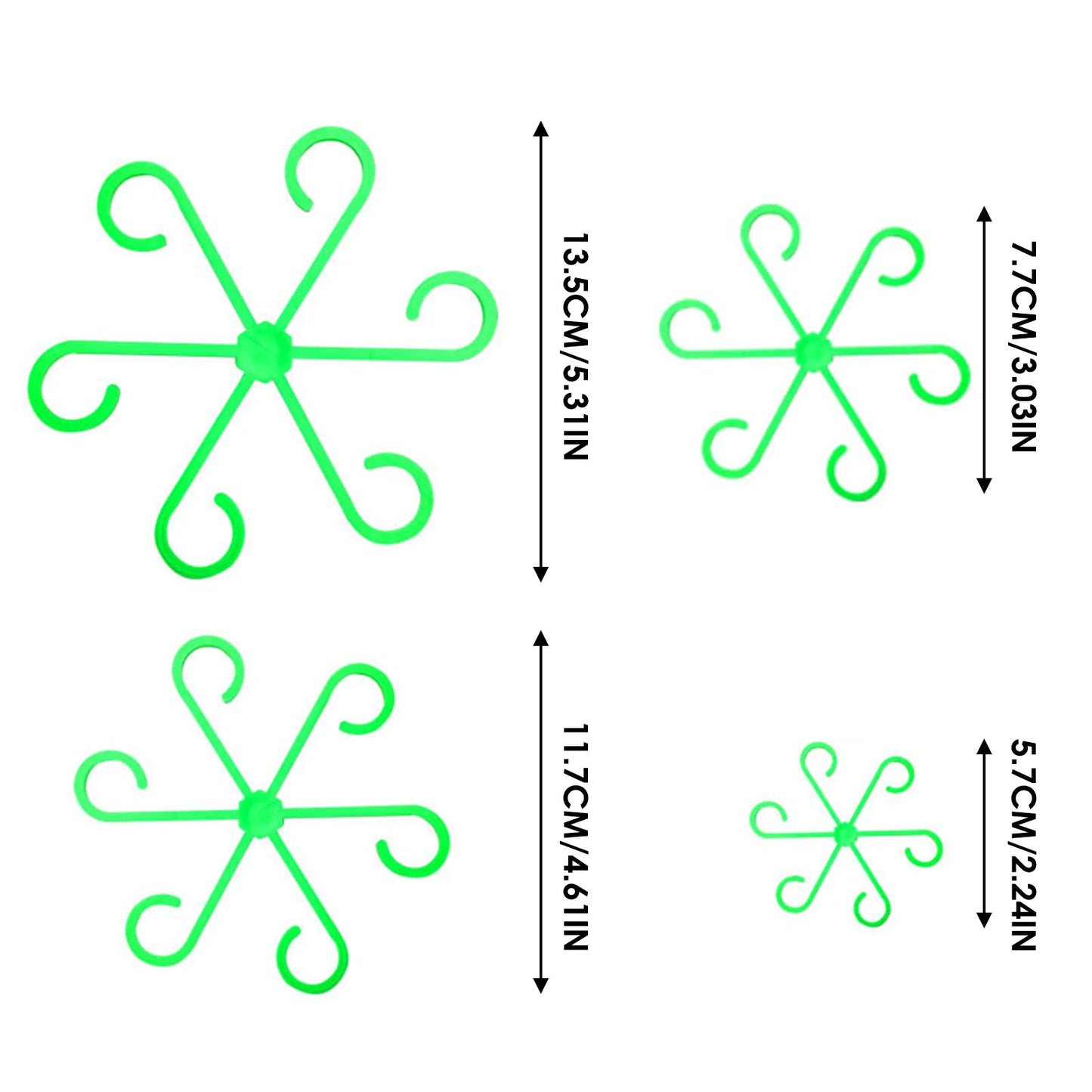4er-Set Pflanzen Stielstütze Kunststoffgitter für Zimmer und Außenpflanzen