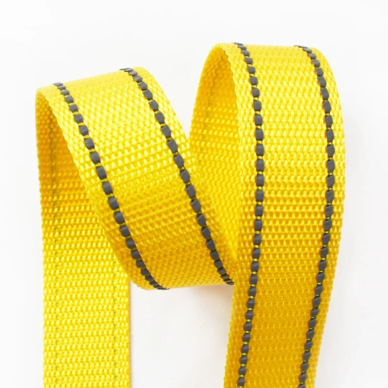 Reflektierendes 25 mm Polyester-Gurtband 5 m für Taschen DIY Hundehalsband