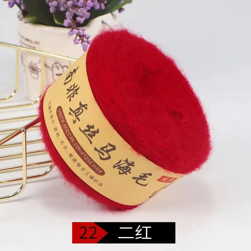 Seidenpony Wollgarn handgestrickt feines Acryl-Seidengarn für DIY