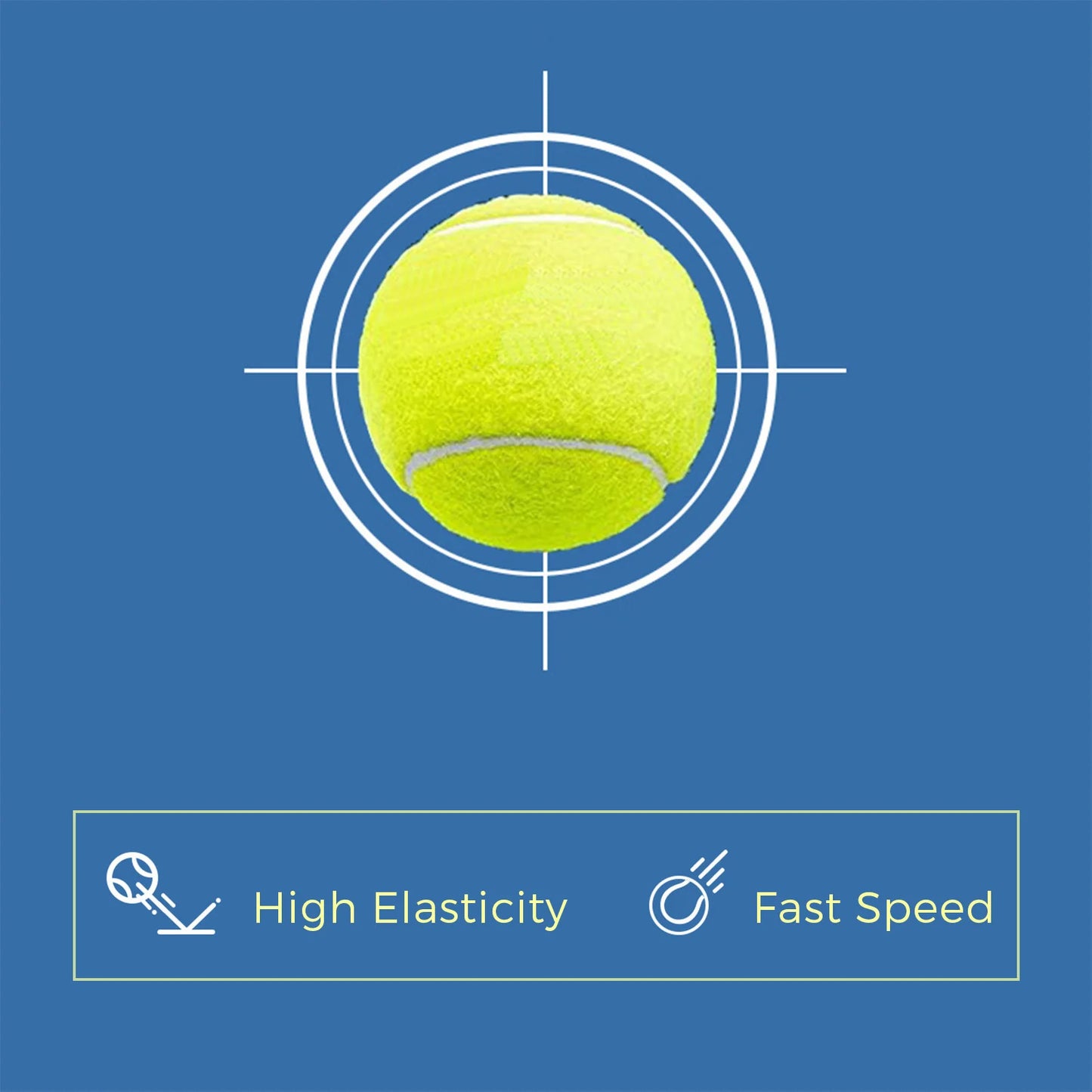 3er Set Padelbälle mit hoher Sprungkraft ideal für Training und Spiel