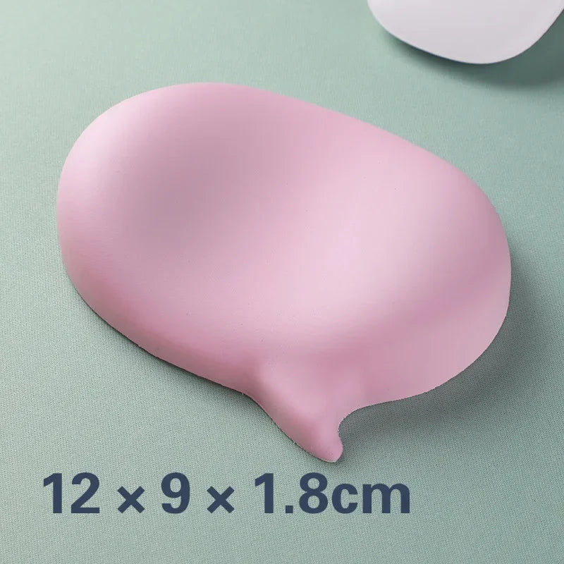 Ergonomisches Kawaii Silikon Mousepad mit Handgelenk-Ruhe für Schreibtisch