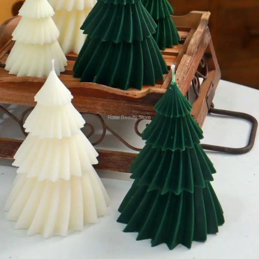 3D Weihnachtsbaum Silikonform für kreative DIY Kerzen und Dekorationen