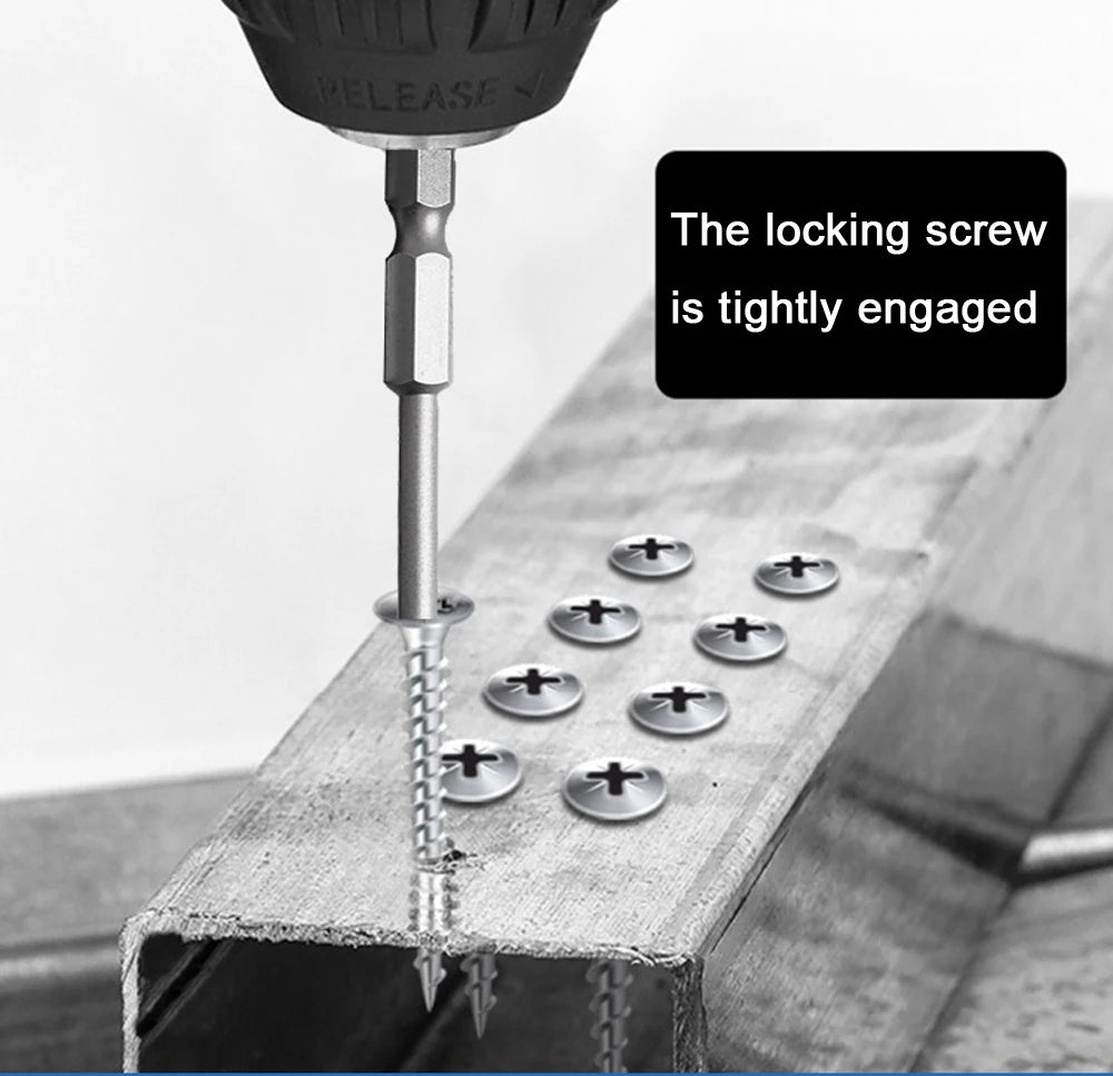 8-tlg. 100mm Sechskant Bit Set SAE - Metrisch für Akkuschrauber Bohrer