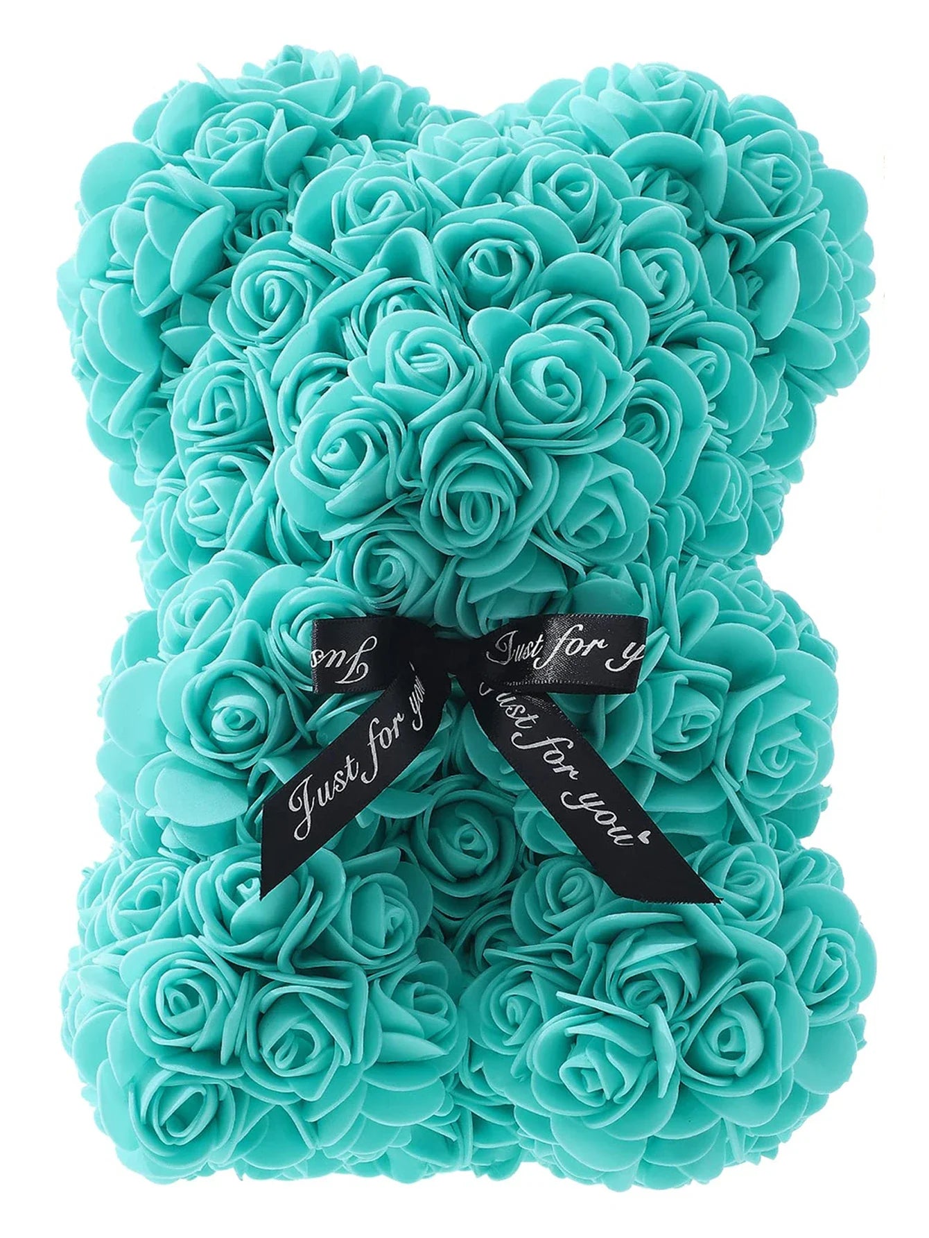 Ewige Rose Teddybär 25m Künstliche Blumen Geschenk und Dekoration-Yabubest - Home & More