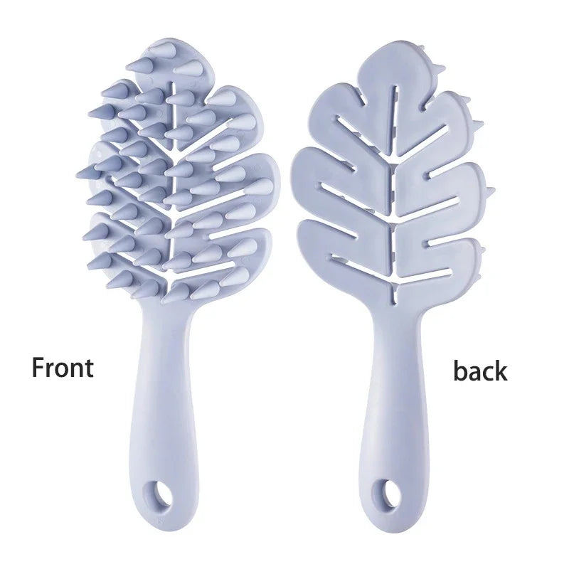 Kopfhaut Massagekamm mit langem Griff für entspannende Reinigung & Pflege