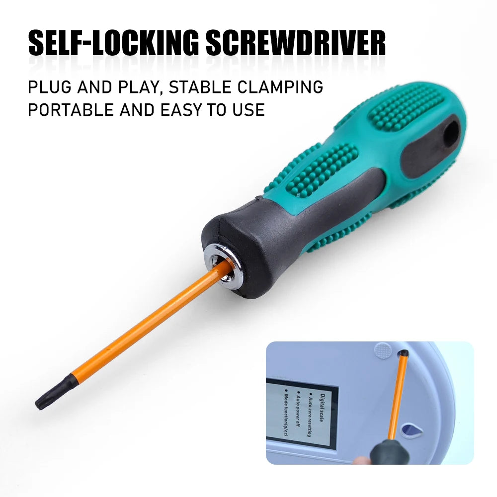 Vielseitiges 14-teiliges Schlag Torx Bit Set mit Schraubendrehergriff