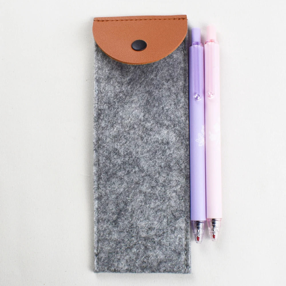 Filzstift Schutzbeutel mit Druckknopf Verschluss für Büro und Schule