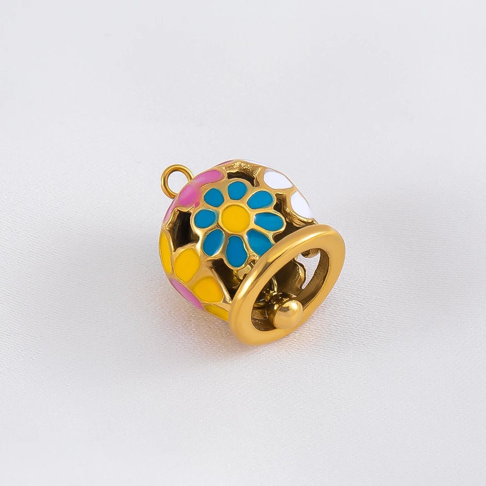 5 Stück Edelstahl Anhänger Gänseblümchen Herz Stern Glocke für Schmuck DIY-Yabubest - Home & More