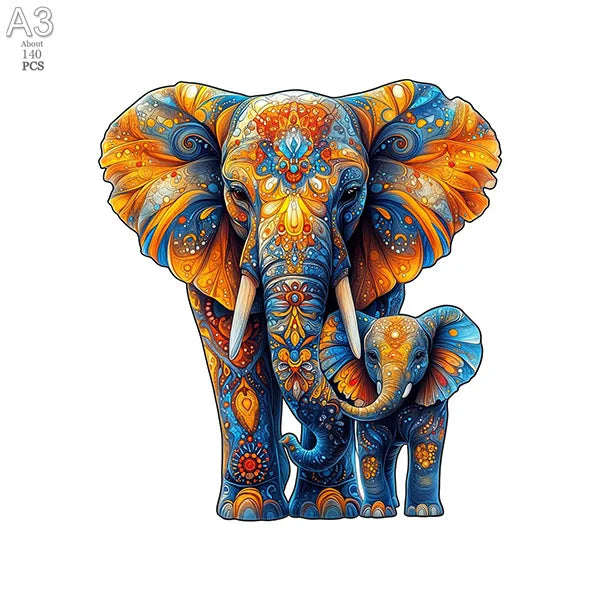 3D Holzpuzzle Tier Tiger und Hund für Kinder und Erwachsene