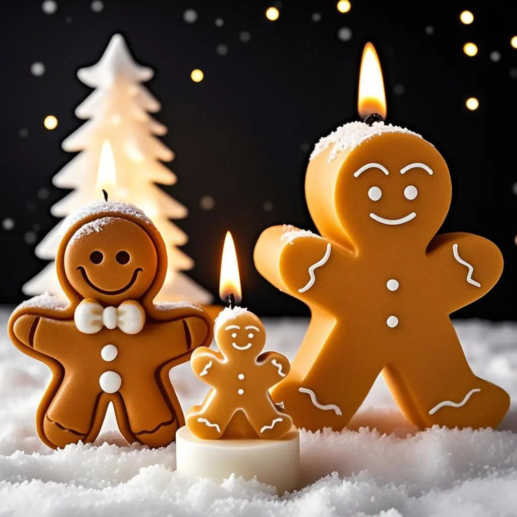 Silikonform Lebkuchenmann für DIY Kerzen Seifen und Backen