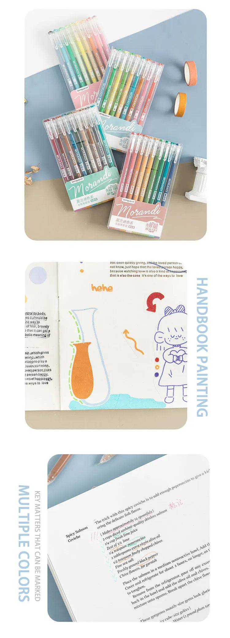 Gelstift Set 27-207 Farben – Zeichenstifte für Schule & Kreatives-Yabubest - Home & More