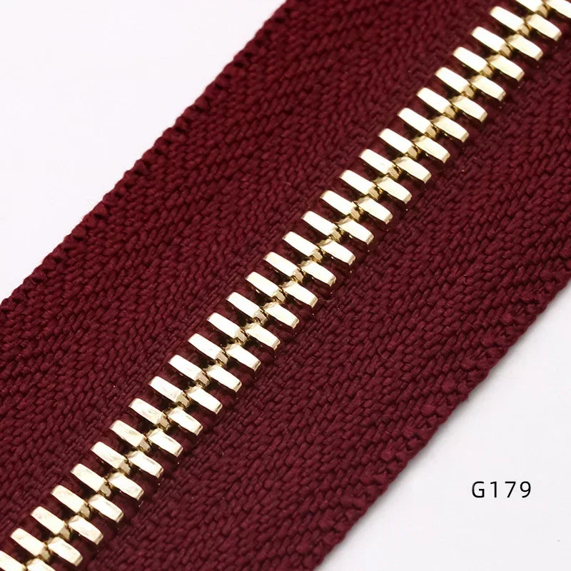 Metall-Reißverschluss Offenes Ende Zwei-Wege Reißverschlüsse Gold Silber-Yabubest - Home & More