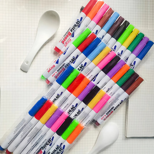 12 bunte schwimmende Aquarellstifte mit Pinselset Lern und Kulturzubehör